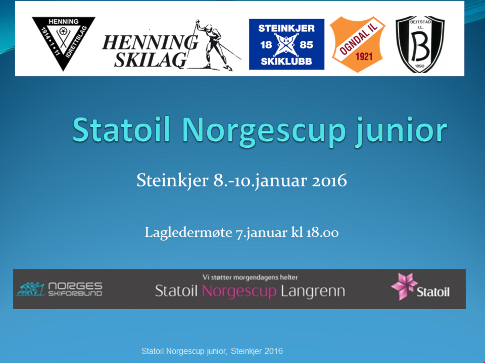 presentasjon fra lagledermøte torsdag