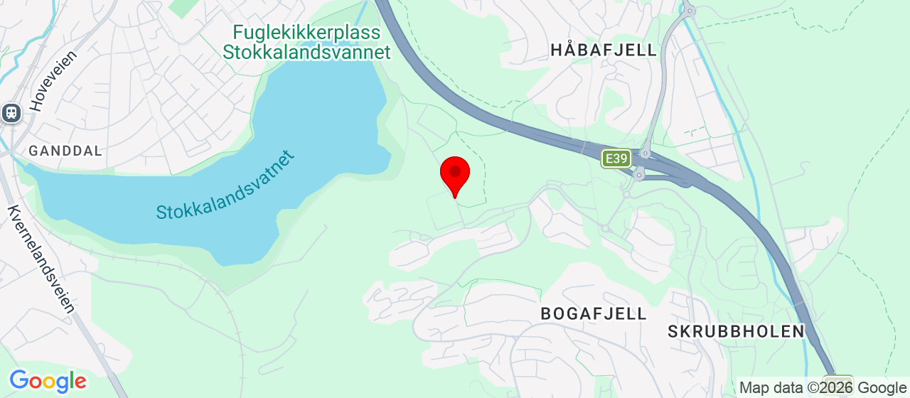 Kart over Lyngholen Sandnes