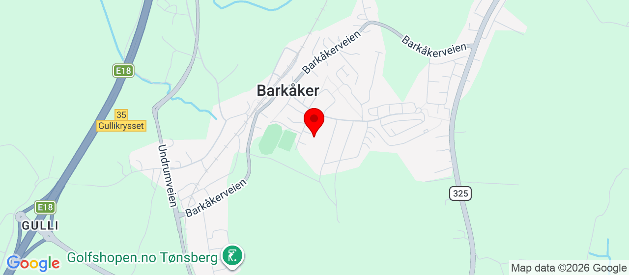 Kart over Barkåker Skole , Nyveien 11 B BARKÅKER
