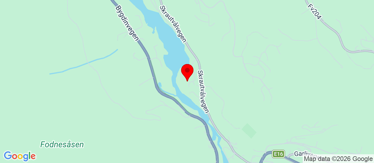Kart over Skrautvålsvegen 77 FAGERNES