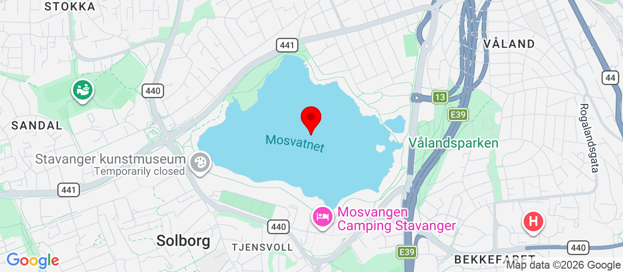 Kart over Mosvannet 