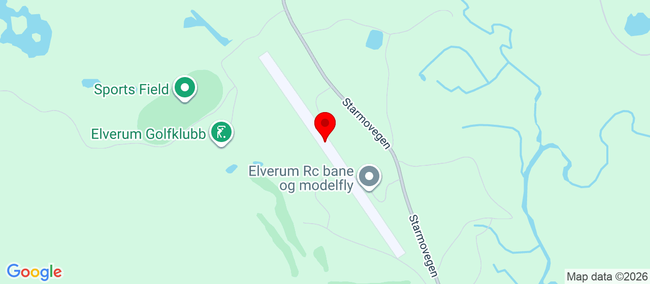 Kart over Starmoen ELVERUM