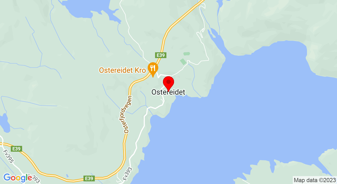 Google Map of Eidavegen 574,5993+Ostereidet
