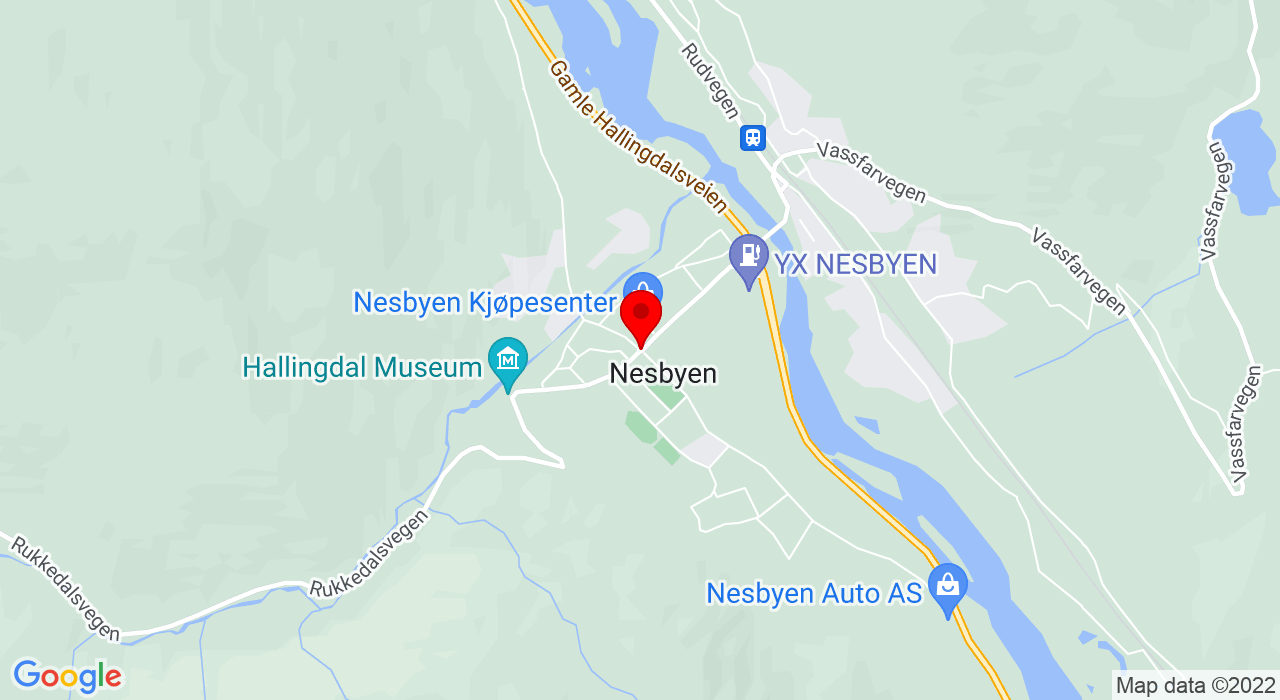 Google Map of Nesbyen Idrettssenter,3540+NESBYEN