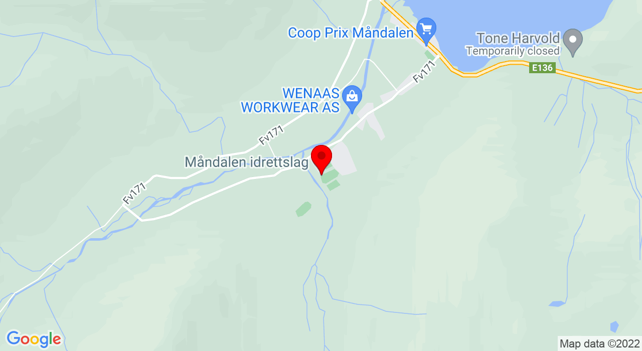 Google Map of Klubbhuset Måndalen IL,+