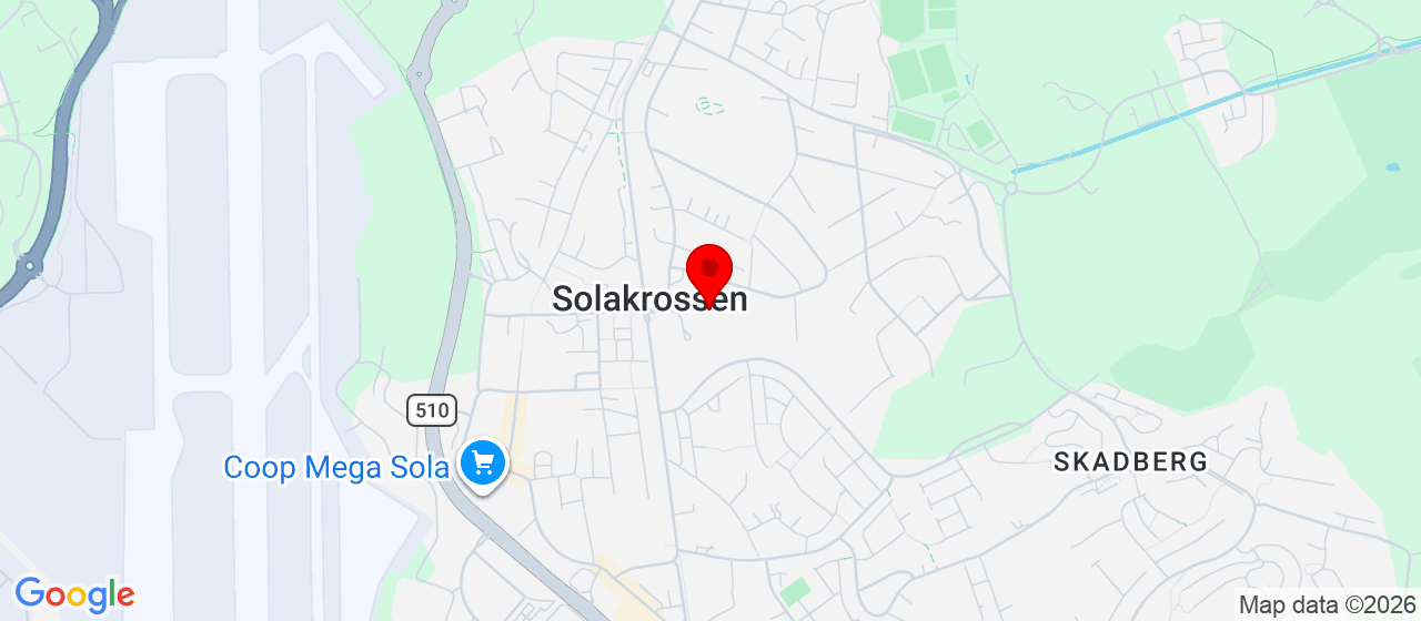 Kart over Sande skole SOLA