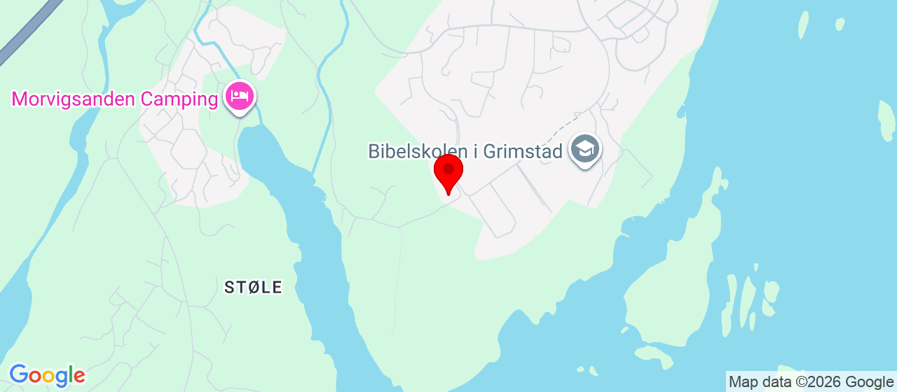 Kart over Østerskogen 36 Grimstad