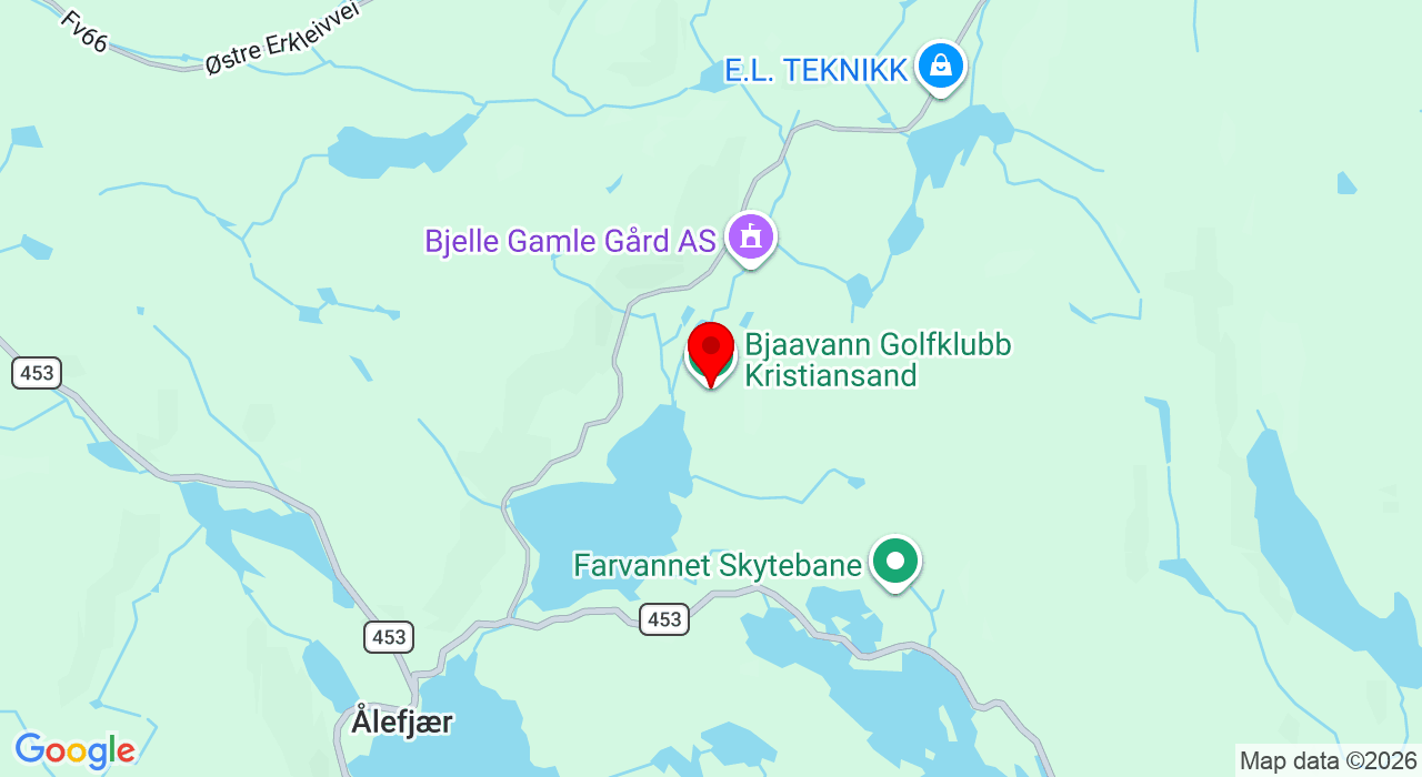 Google Map of https://www.google.com/maps/place/Bjaavann Golfklubb,Kristiansand