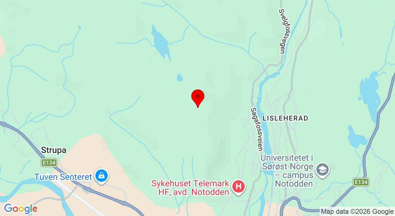 Google Map of https://www.google.com/maps/place/O H Holtasgt.36,3675+Notodden