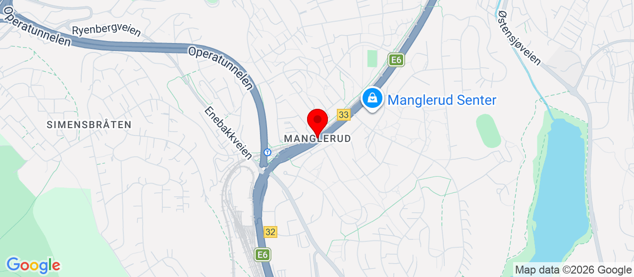 Kart over Manglerud 