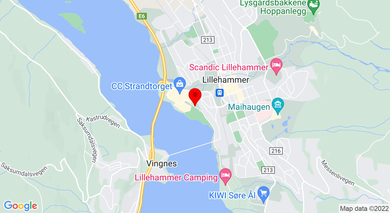 Google Map of Strandpromenaden,2609+LILLEHAMMER