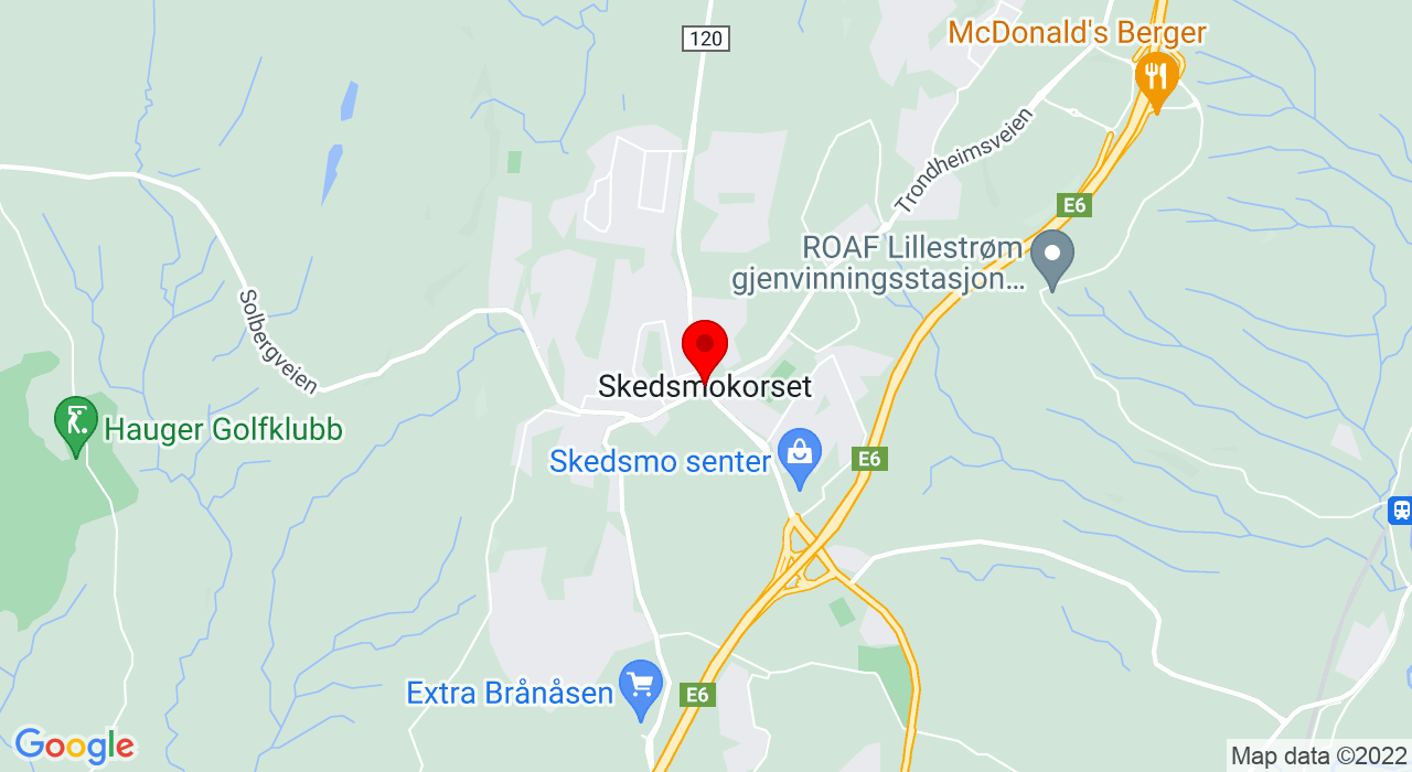 Google Map of notodden,2020+SKEDSMOKORSET
