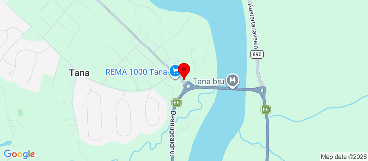 Kart over Tana 