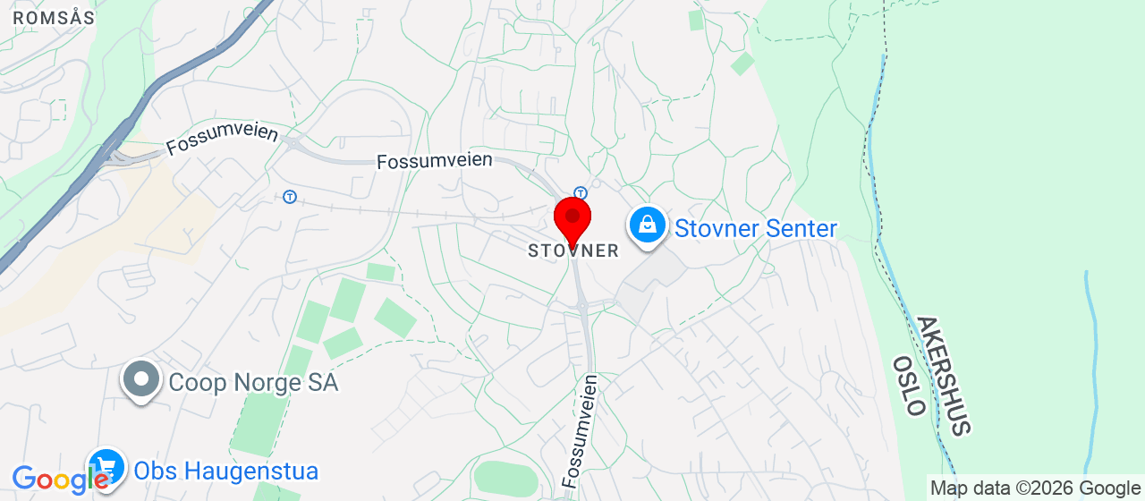 Kart over Stovner Oslo