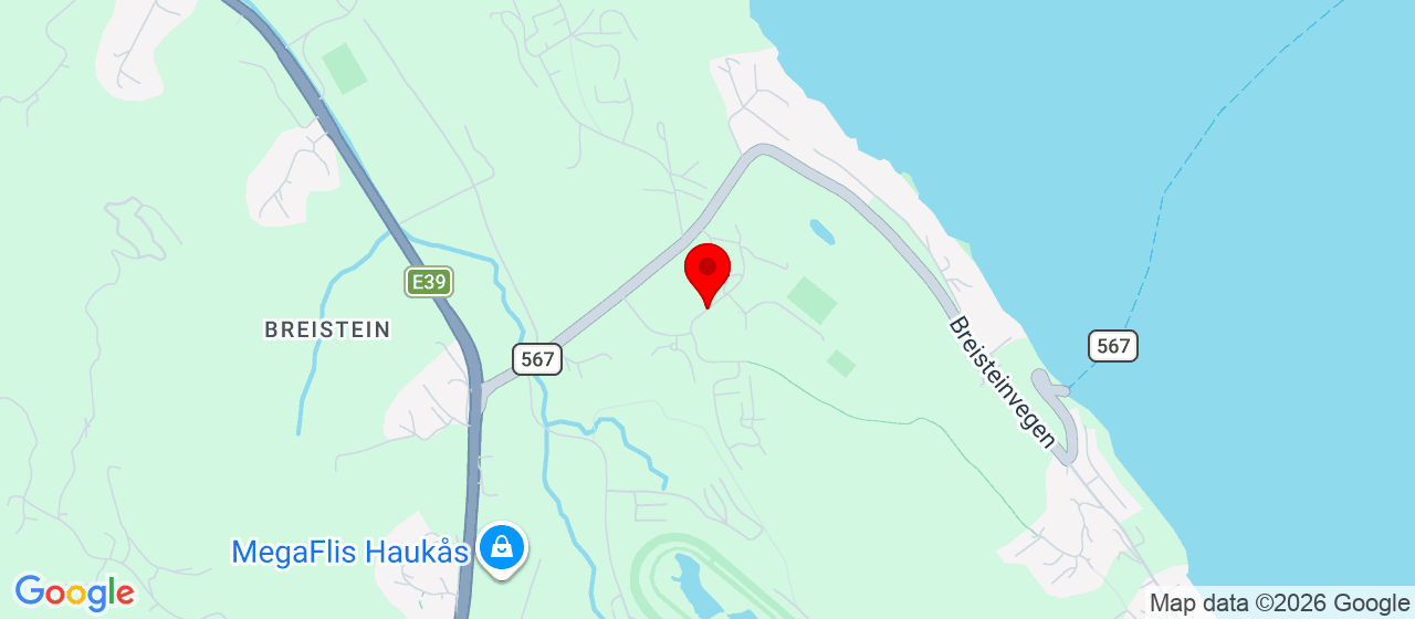 Kart over Leikvangvegen Breistein