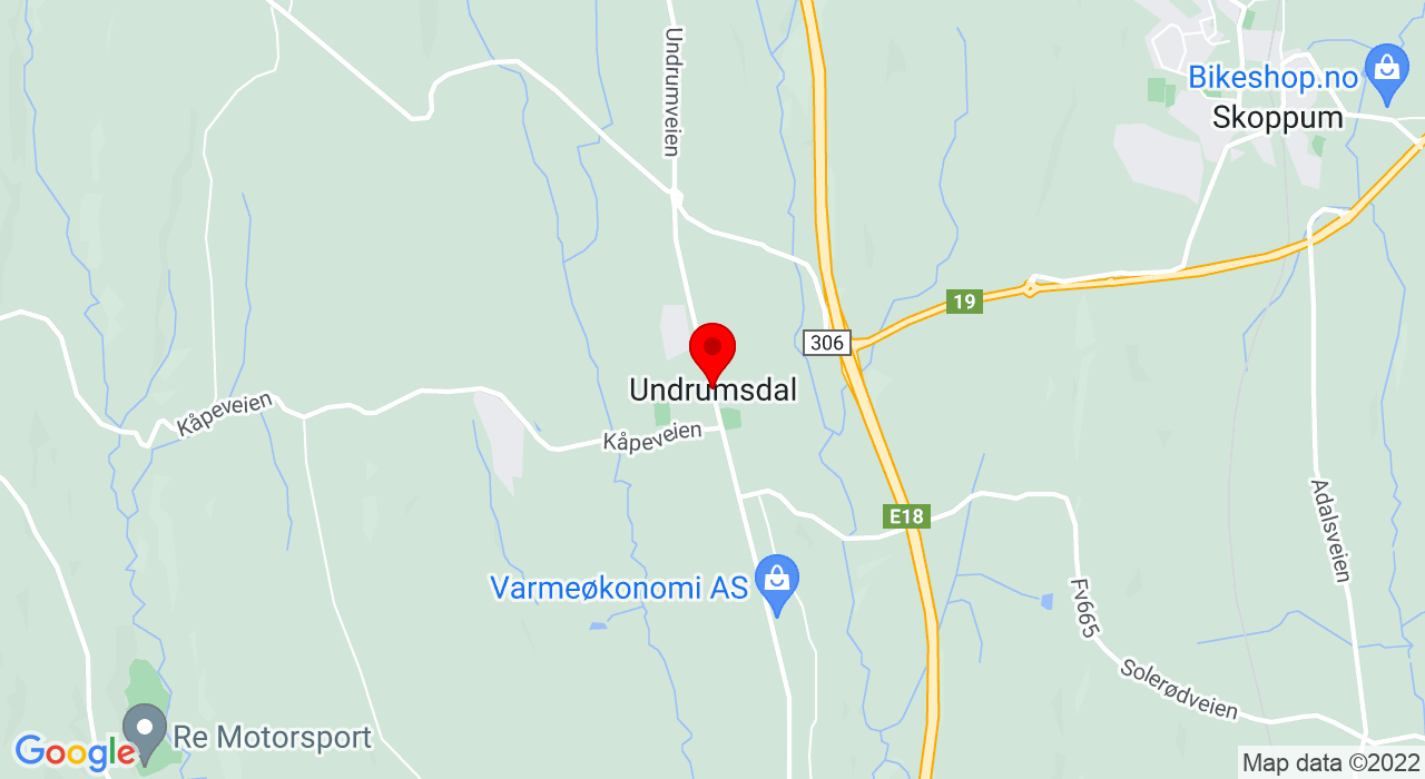 Google Map of Vestfold,3176+UNDRUMSDAL