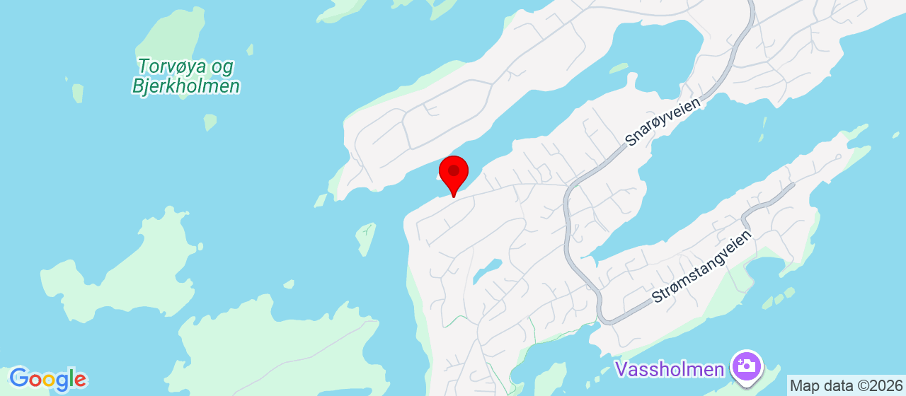 Kart over Bruksveien 83 Snarøya