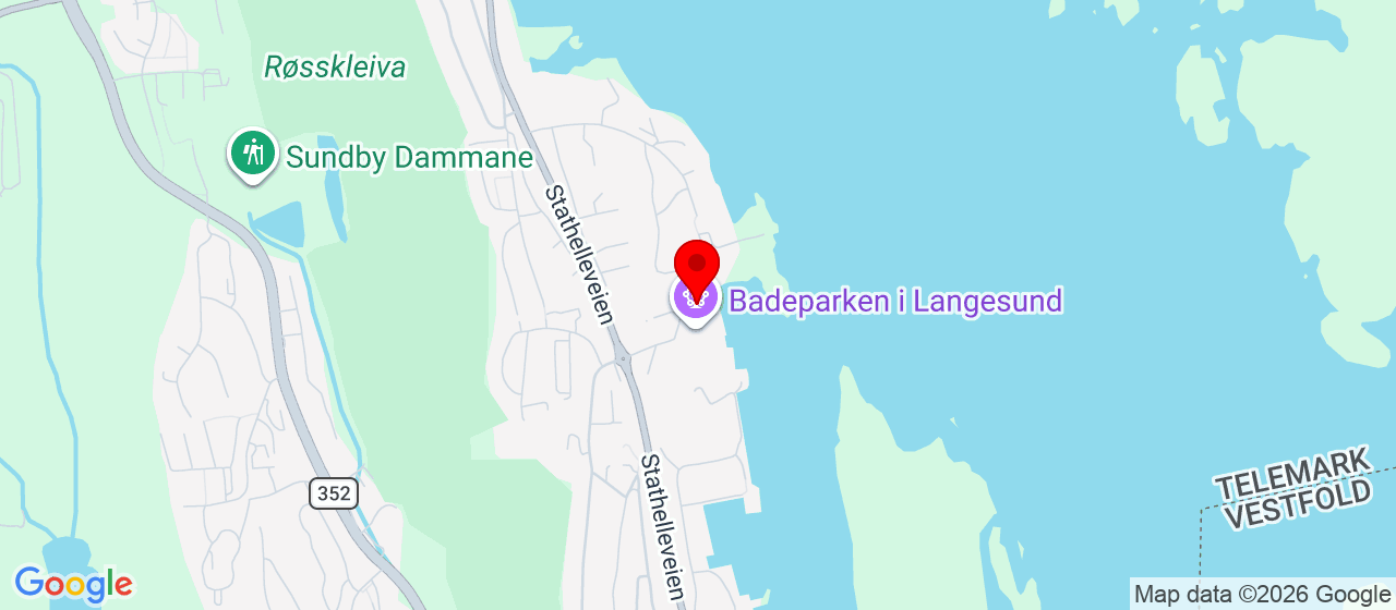 Kart over Stathelleveien 35 Langesund