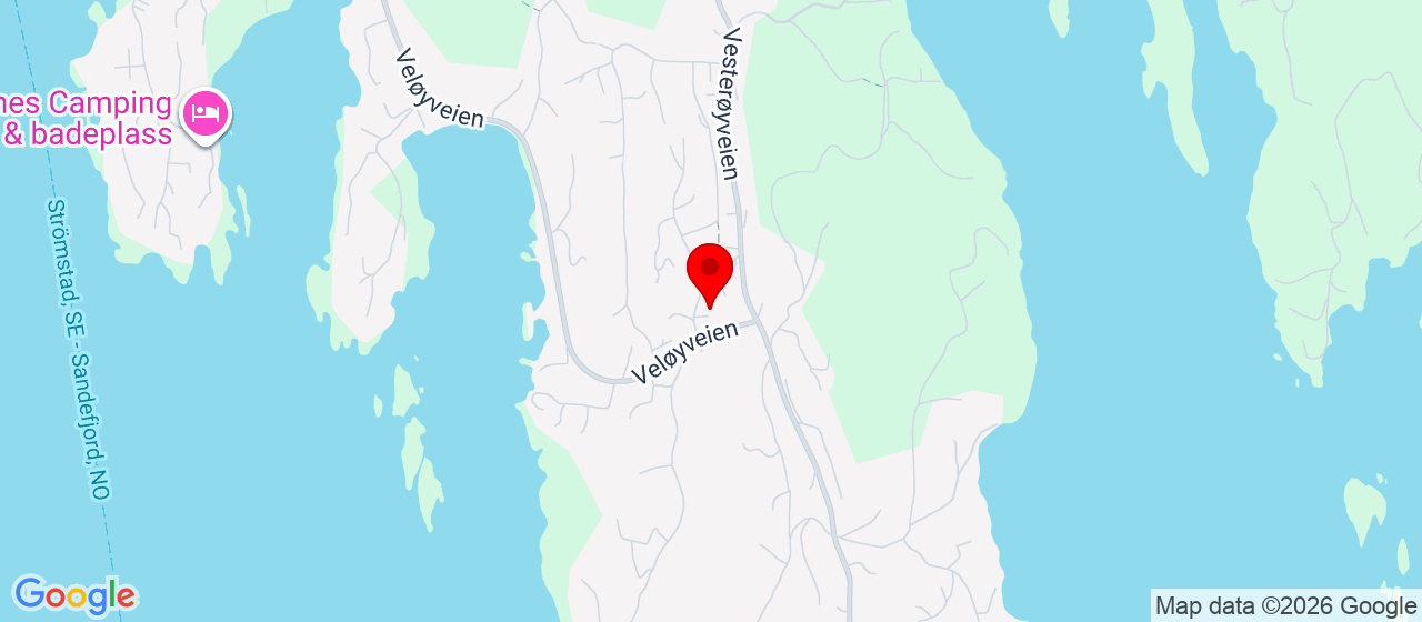 Kart over vesterøyskole , vesterøyveien 255 Sandefjord