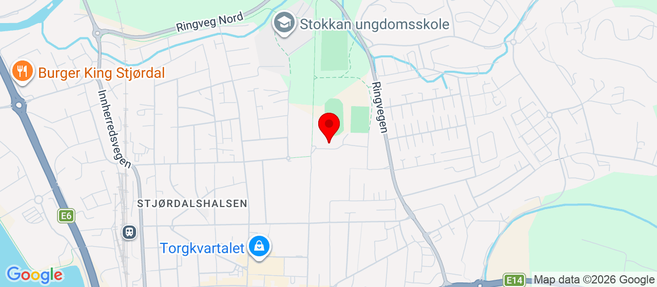 Kart over Stjørdal Svømmehall STJØRDAL