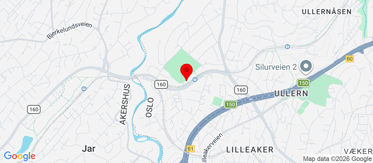 Kart over Ullern Kunstgress, Sportsveien 20 