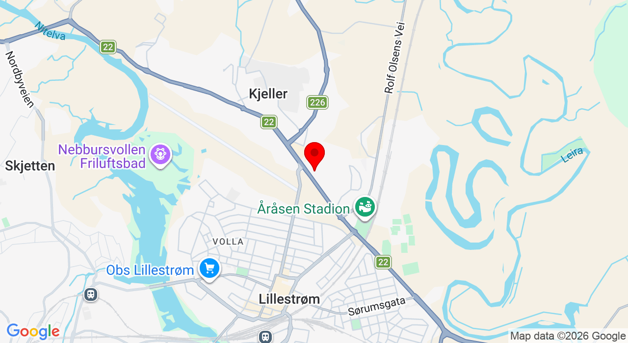 Google Map of https://www.google.com/maps/place/Åråsveien 16A,2007+Kjeller