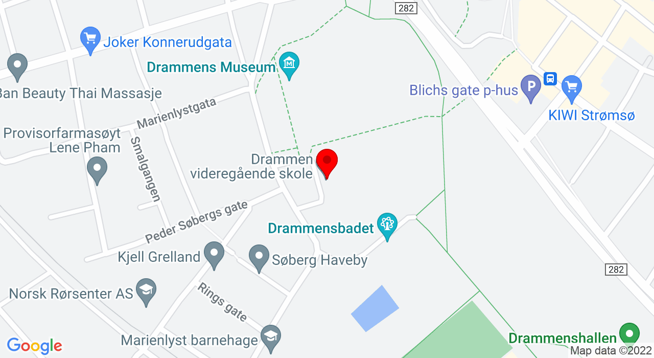 Google Map of Drammen videregående skole (sal3),+