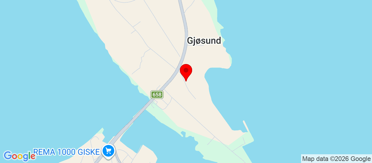 Kart over Giske Golfklubb VIGRA