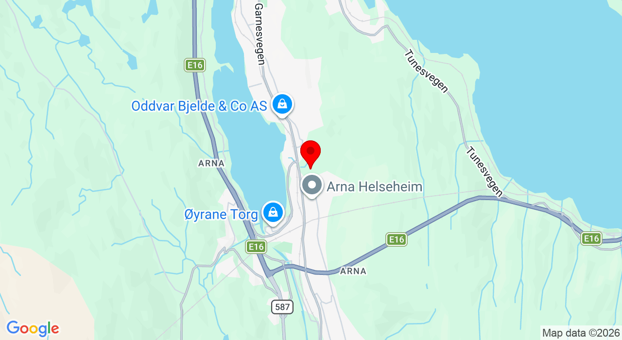 Google Map of https://www.google.com/maps/place/Indre Arnavegen 189 (Arna Idrettspark)