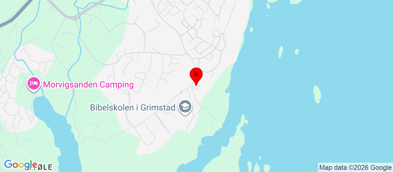 Kart over Østerhusmoen 35 Grimstad