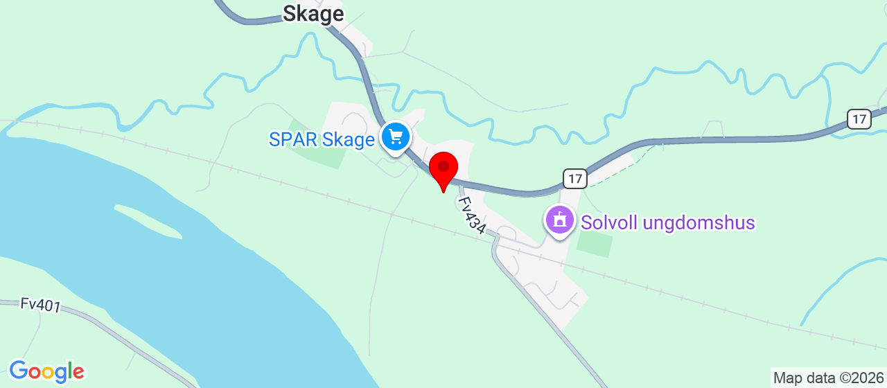 Kart over Fv17, 67 SKAGE I NAMDALEN