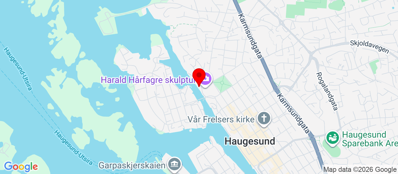 Kart over Smedasundet 116 Haugesund