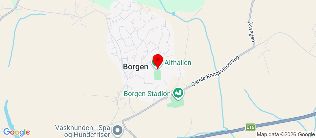 Kart over Dugnadsvegen 13 Kløfta