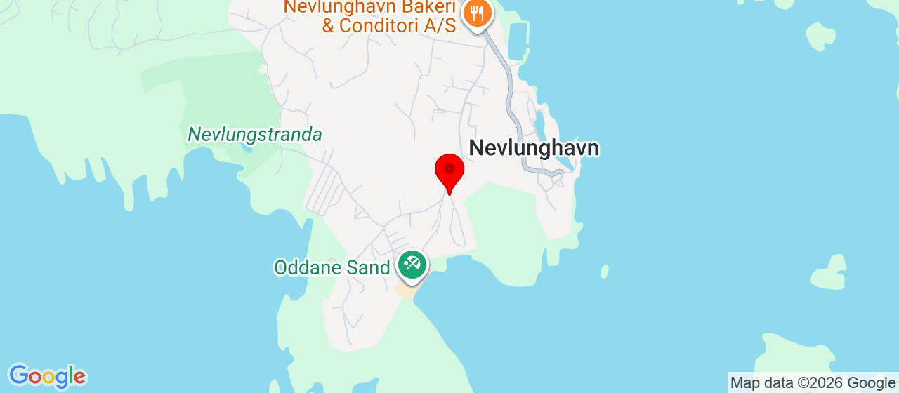 Kart over Gurvika Nevlunghavn
