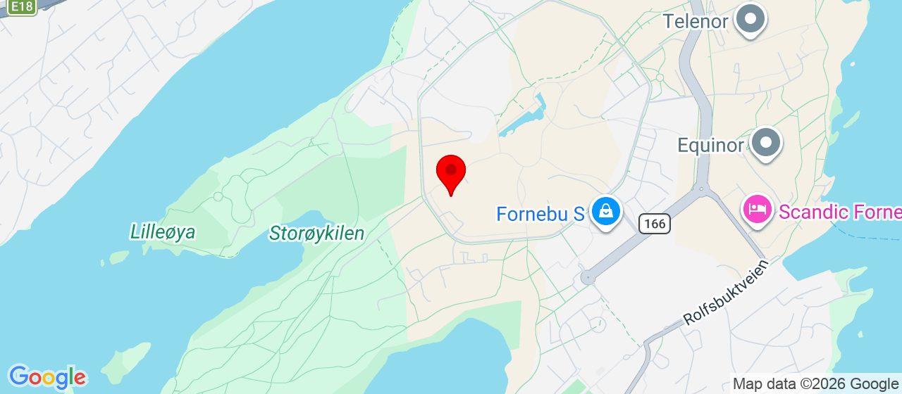Kart over Forneburingen 300 Fornebu