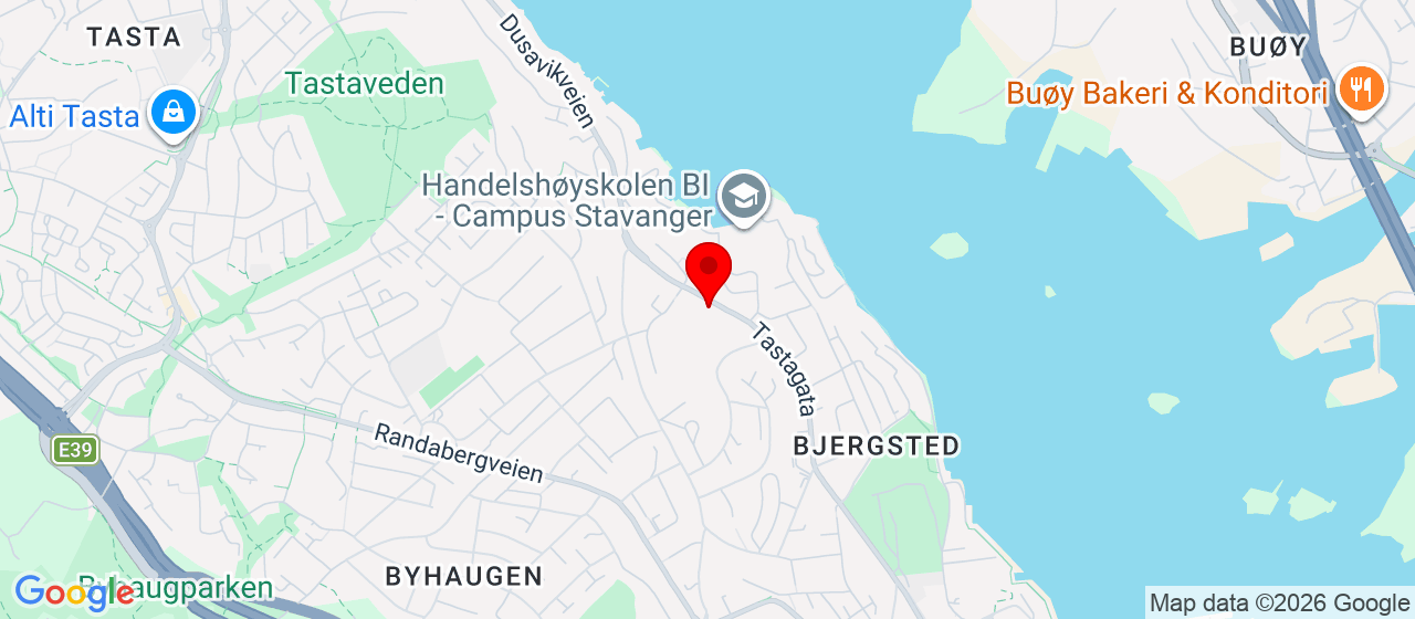 Kart over Dusavikveien 24 Stavanger