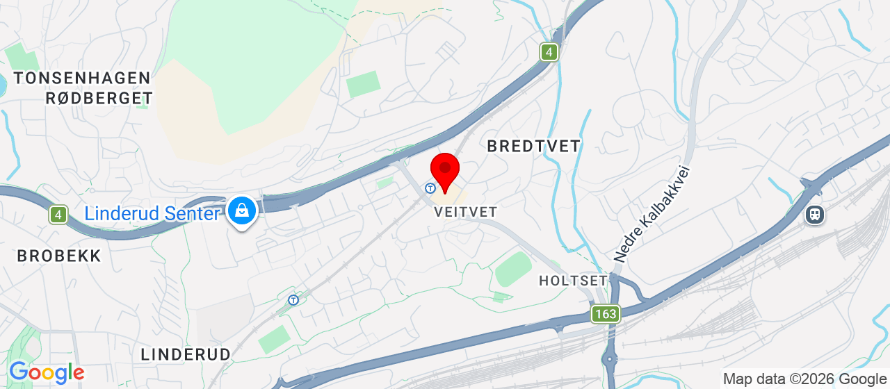 Kart over Veitvetveien 8, OSLO
