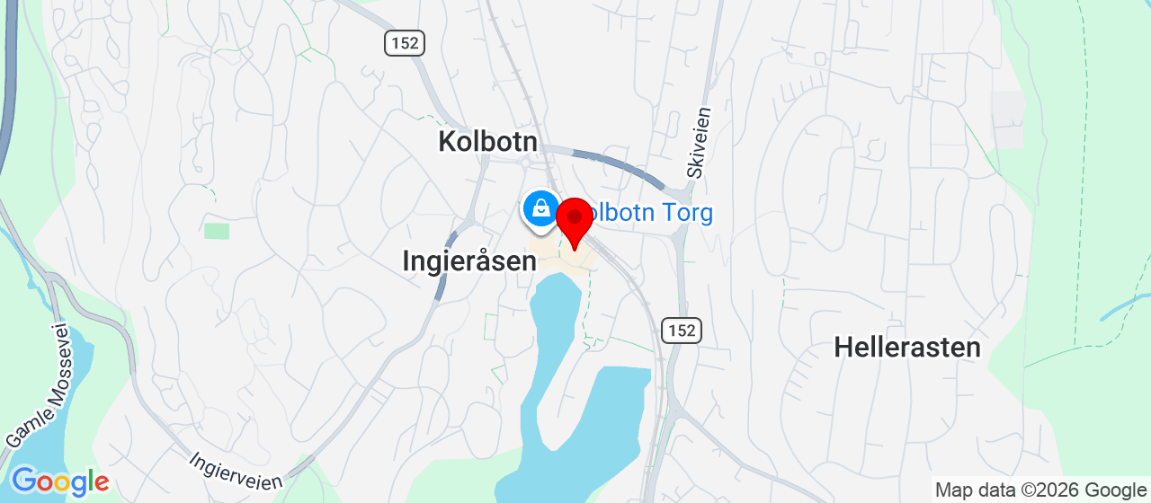 Kart over Kinosalen i Kolben, Strandliveien 1 Kolbotn