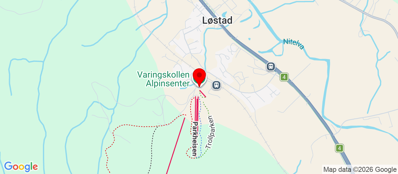 Kart over Varingskollen 