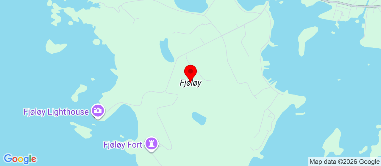 Kart over Fjøløy Kystfort 