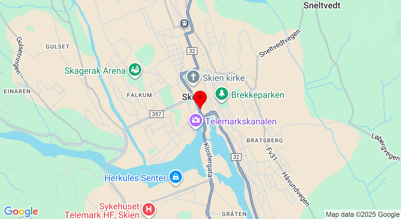 Google Map of https://www.google.com/maps/place/Arkaden Sport 1,Skien