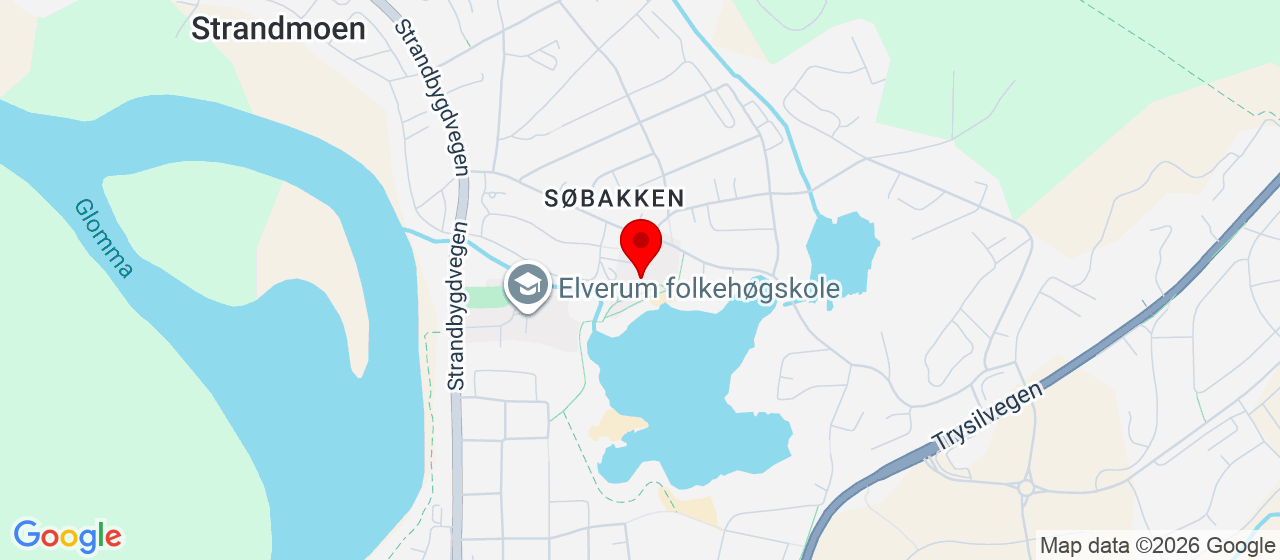 Kart over Søbakkvegen 27 Elverum