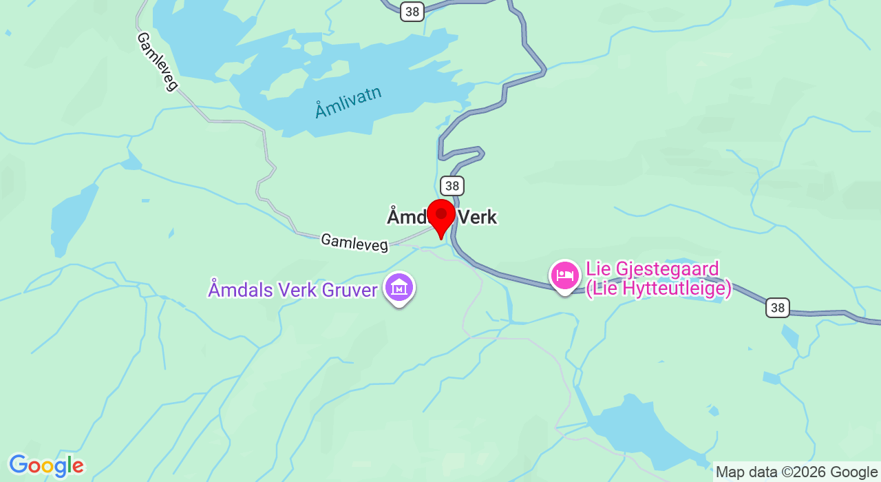 Google Map of https://www.google.com/maps/place/Verketvegen 30c,3882+Åmdals Verk