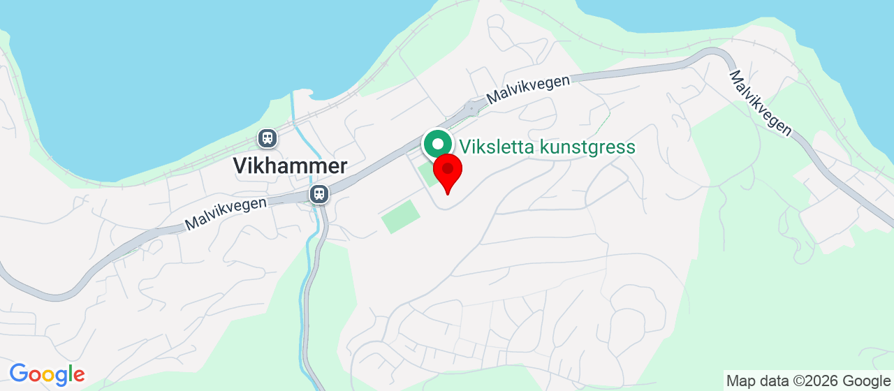 Kart over Vikhammeråsvegen 2a Vikhammer