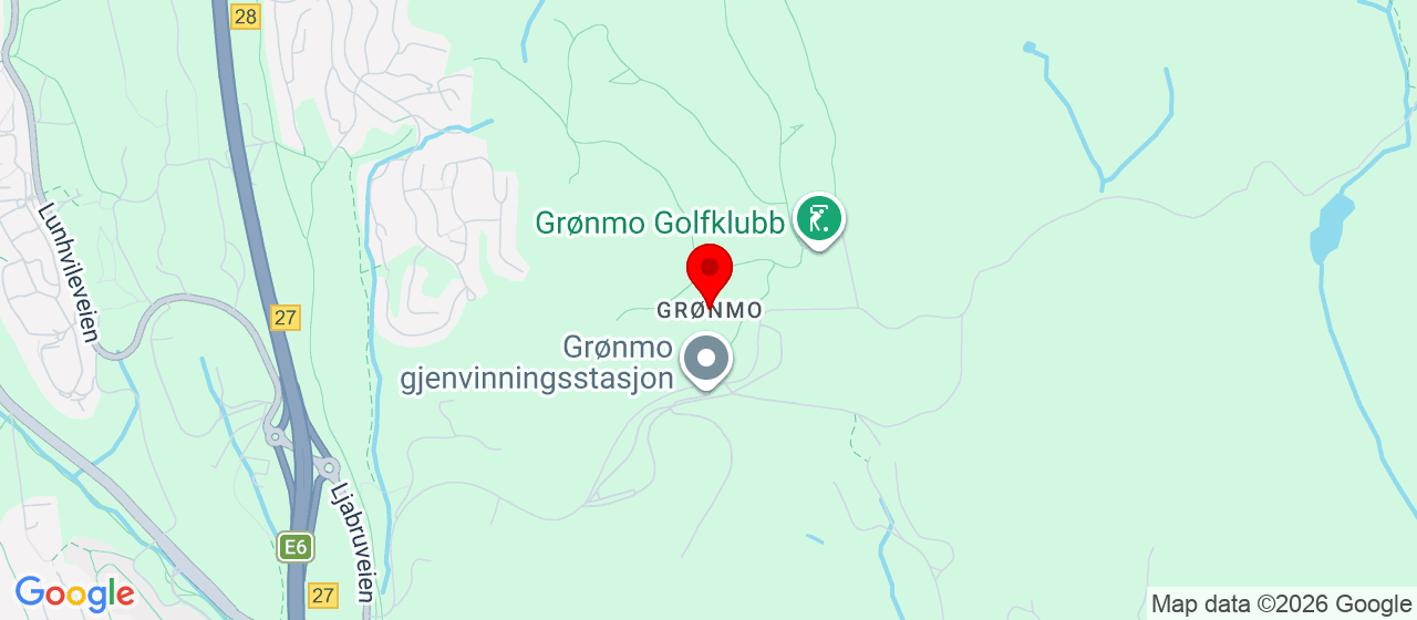 Kart over Grønmo Friområde Oslo