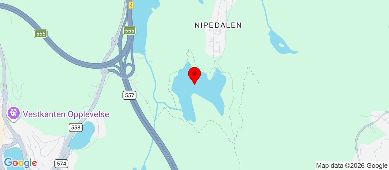 Kart over Tennebekktjørna sandstrand (Nipedalen) LAKSEVÅG