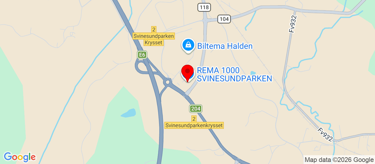 Kart over Svinesundparken 3 BERG I ØSTFOLD