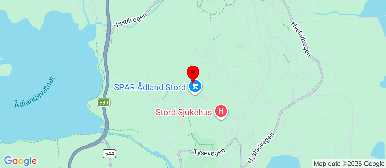 Kart over SKL bygget Stord