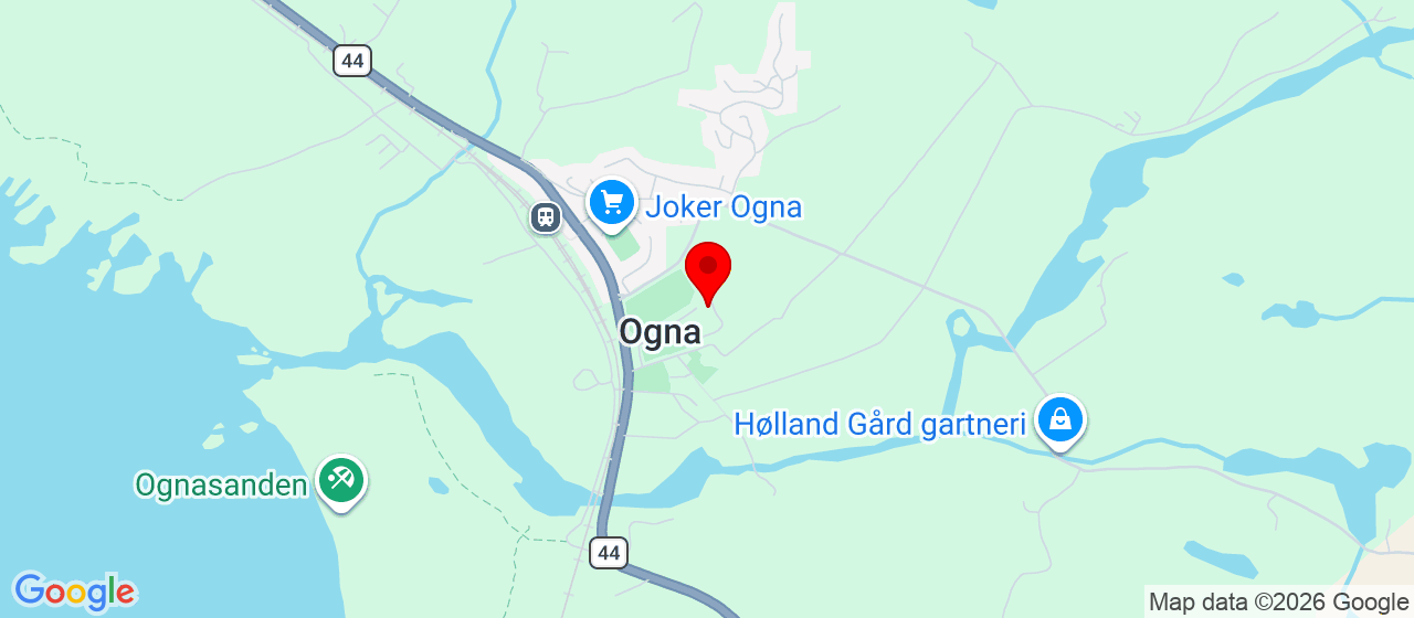 Kart over Ogna skule Sirevåg