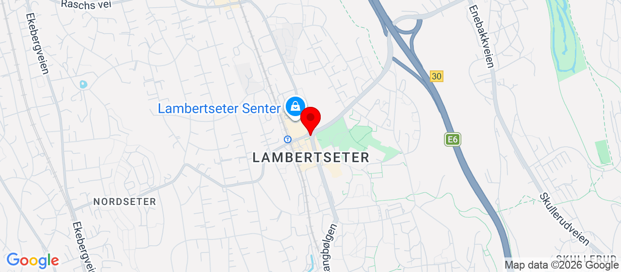 Kart over Lambertsetter Oslo
